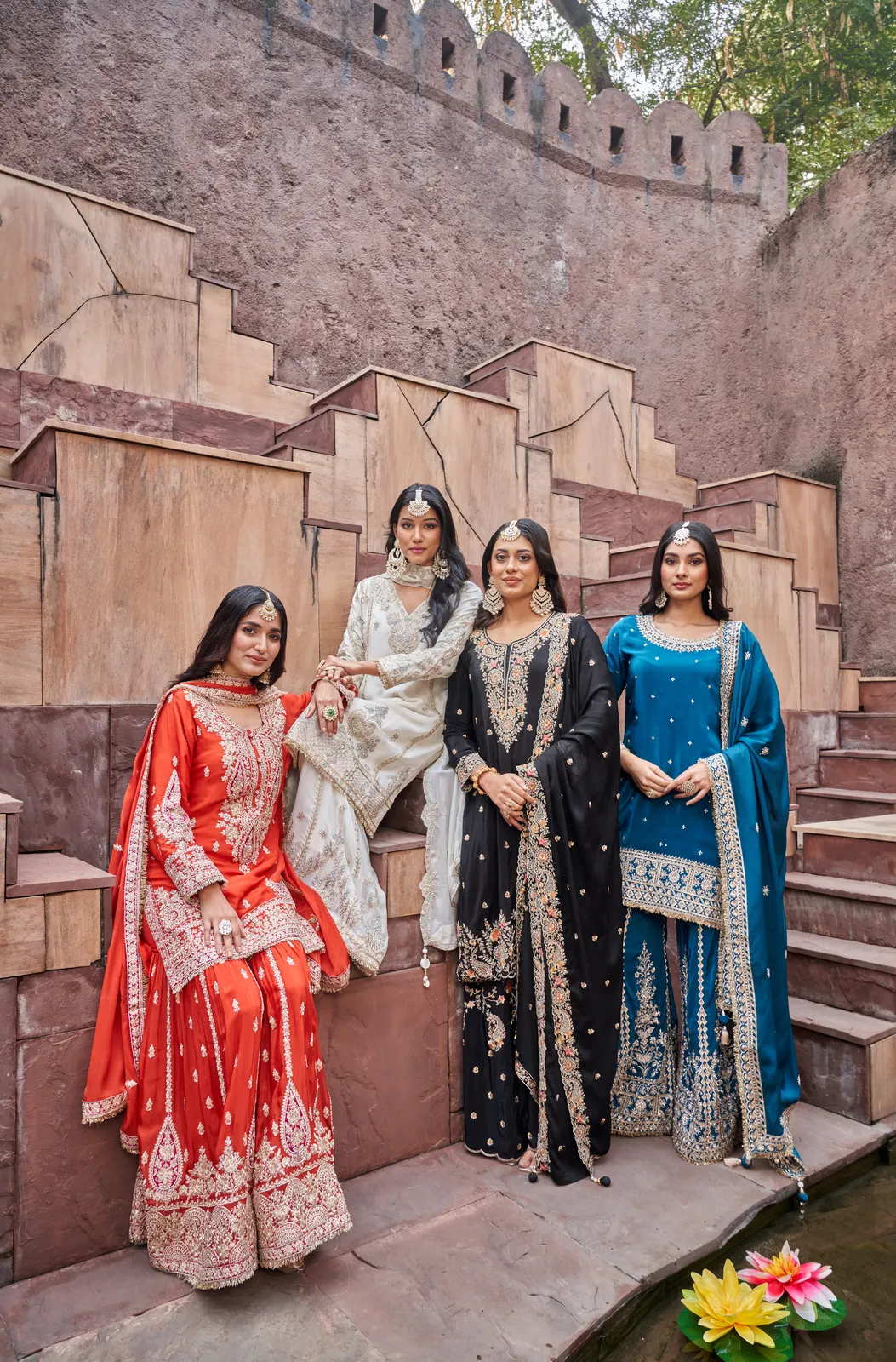Indo-Western Crop Top Fusion
