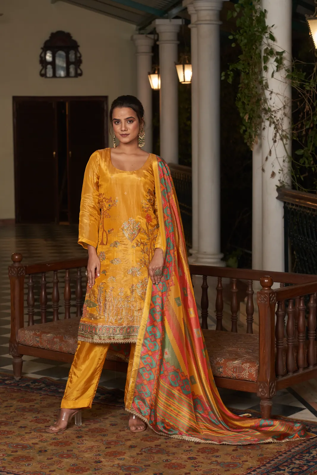 Organza Designer Suit